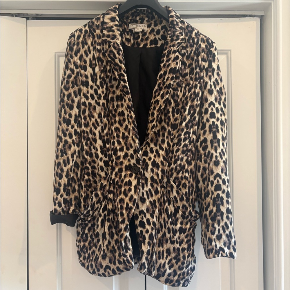 Cotton On Leopard Print Blazer